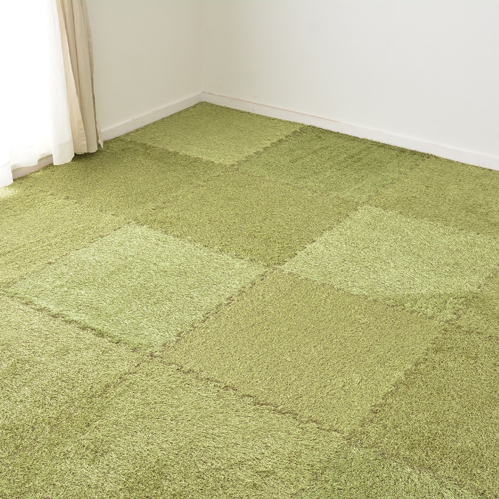 芝生風ジョイントマット シーヴァ  60x60x0.8  9P  メーカー直送▼返品・キャンセル不可[他商品との同時購入不可]