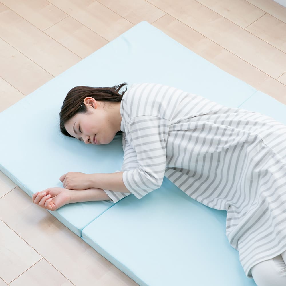 お試し4cmマットレス ライトブルー シングル 【直送品】 返品・キャンセル・他商品と同時購入は不可