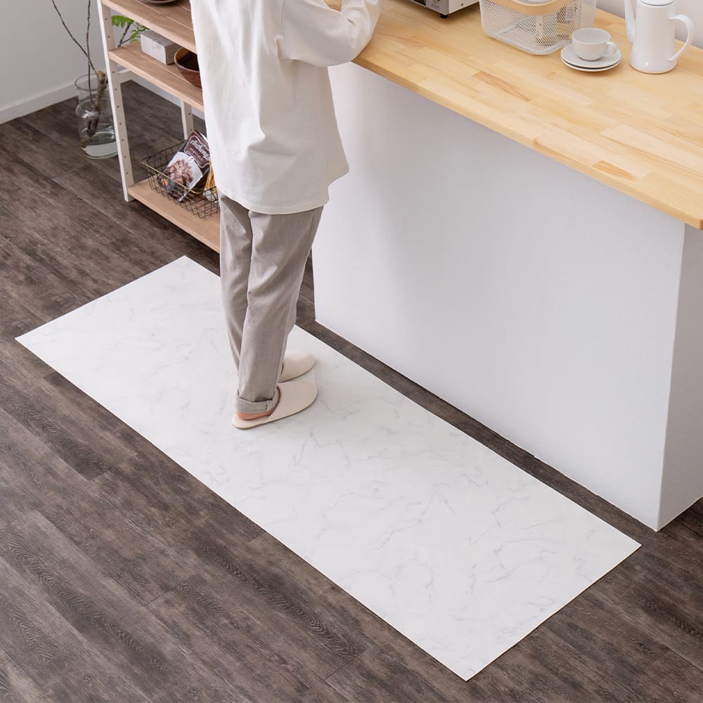 水拭きできるクッションフロア 大理石 60×270 メーカー直送 ▼返品・キャンセル不可【他商品との同時購入】