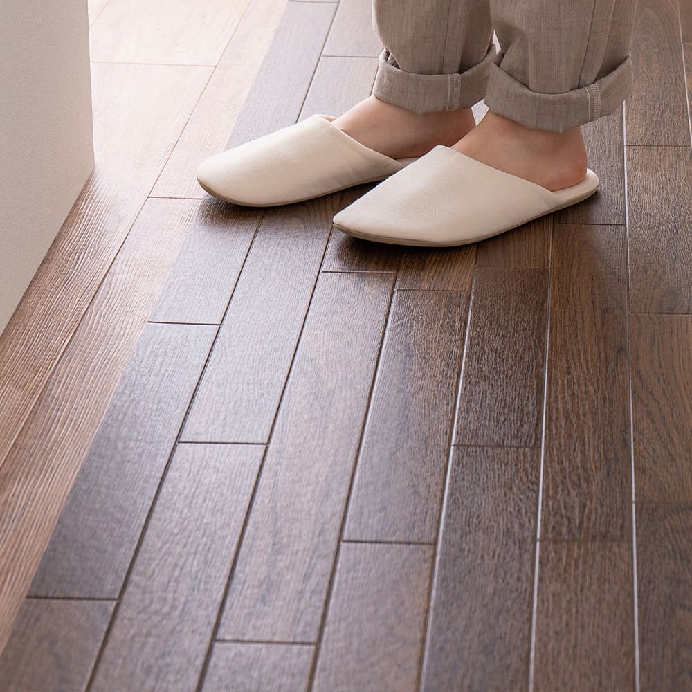 水拭きできるクッションフロア ダーク 60×180 メーカー直送 ▼返品・キャンセル不可【他商品との同時購入】