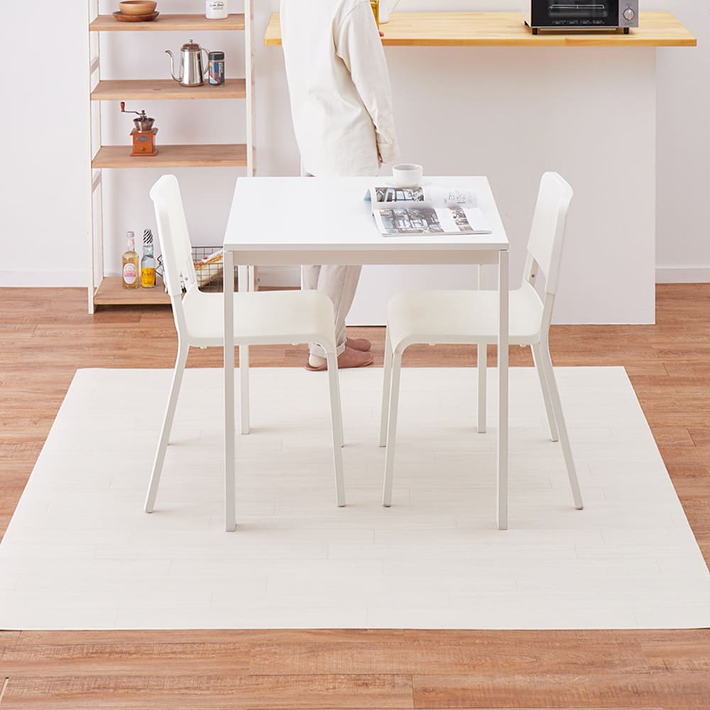 水拭きできるクッションフロア クリーム 182×220 メーカー直送 ▼返品・キャンセル不可【他商品との同時購入】