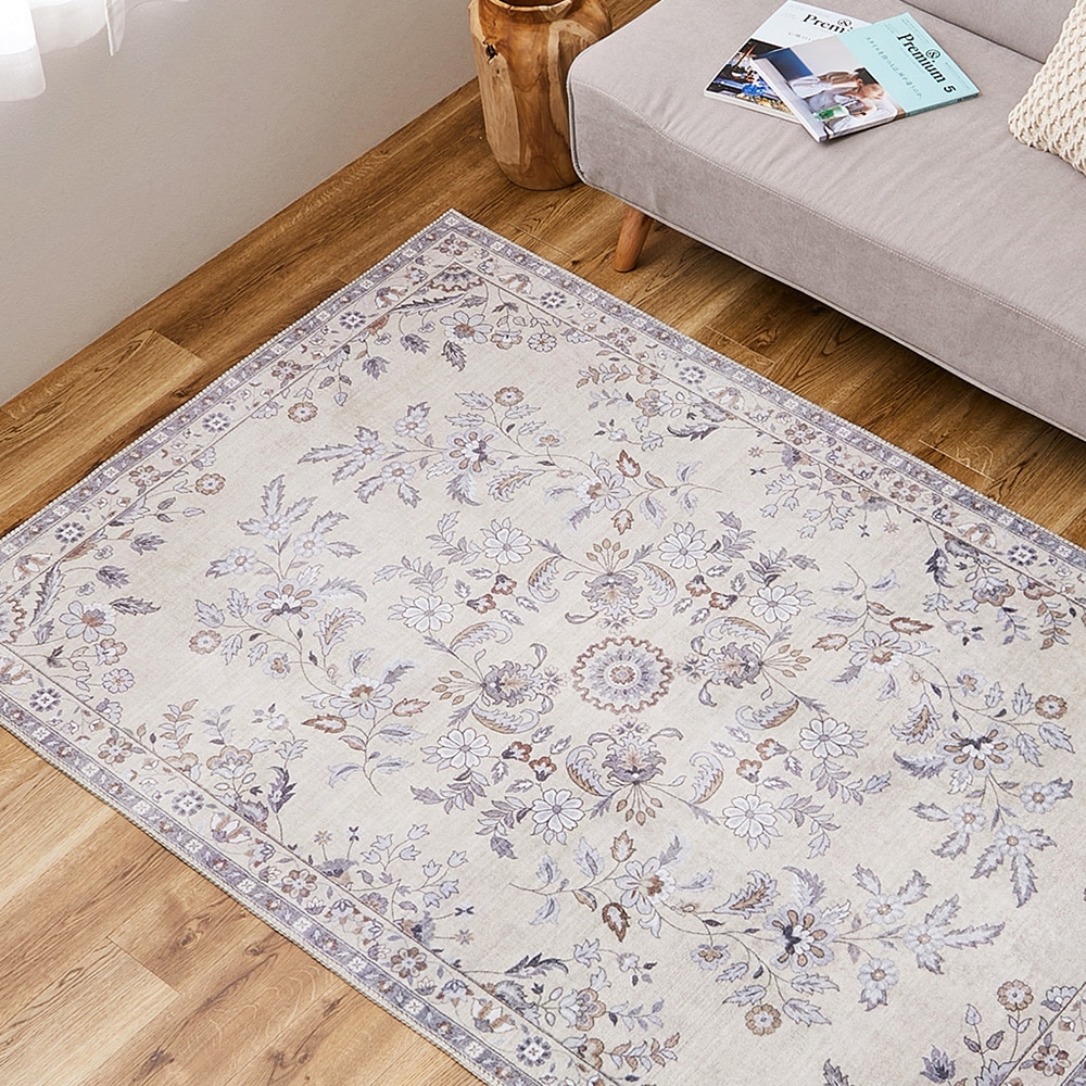 ソフトフランネルラグ レーナ 190×240cmベージュ メーカー直送▼返品・キャンセル不可[他商品との同時購入不可]