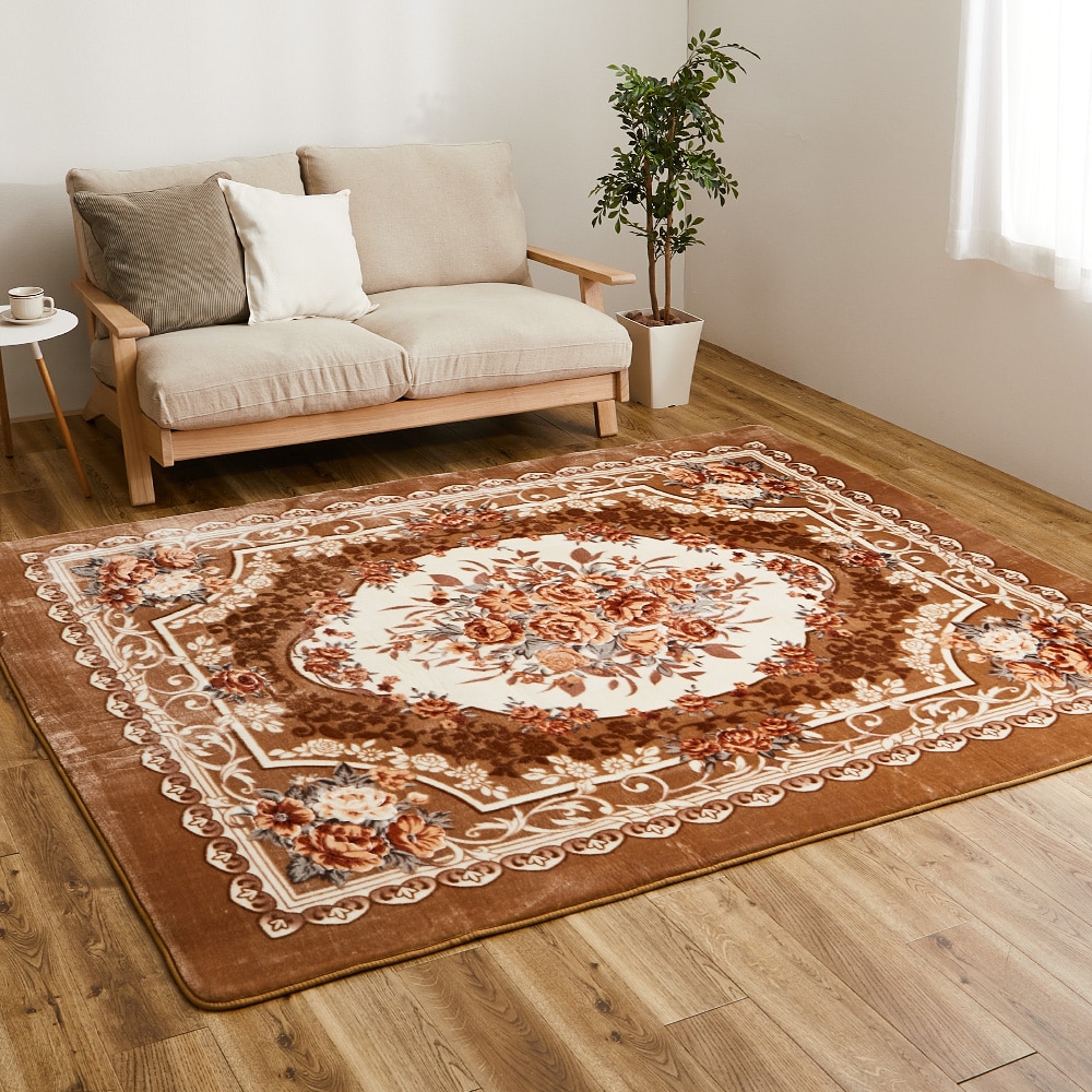 アドリア ホットカーペットカバー 200x300cm ベージュ メーカー直送 ▼返品・キャンセル不可[他商品との同時購入不可]