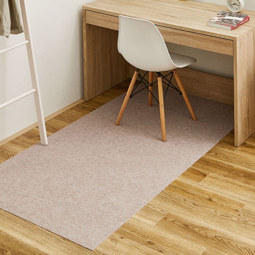 吸着チェアマット 滑りにくい フリーカット ベージュ 90×180 メーカー直送 ▼返品・キャンセル不可【他商品との同時購入不可】