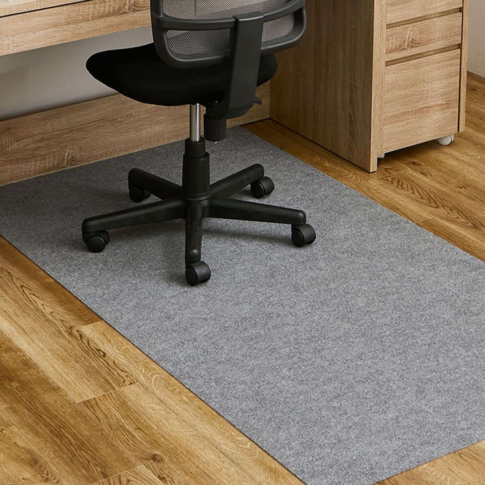 吸着チェアマット 滑りにくい フリーカット グレー 90×180 メーカー直送 ▼返品・キャンセル不可【他商品との同時購入不可】