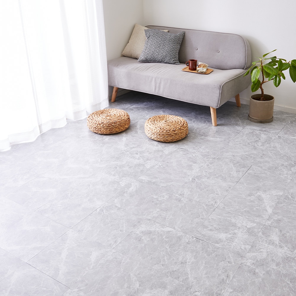 貼ってはがせる ストーン調フロアタイル  メーカー直送 ▼ 返品・キャンセル不可[他商品との同時購入不可]