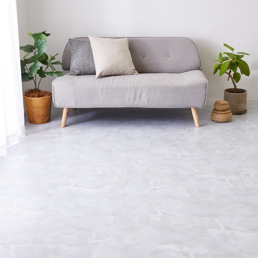 貼ってはがせる ストーン調フロアタイル  メーカー直送 ▼ 返品・キャンセル不可[他商品との同時購入不可]