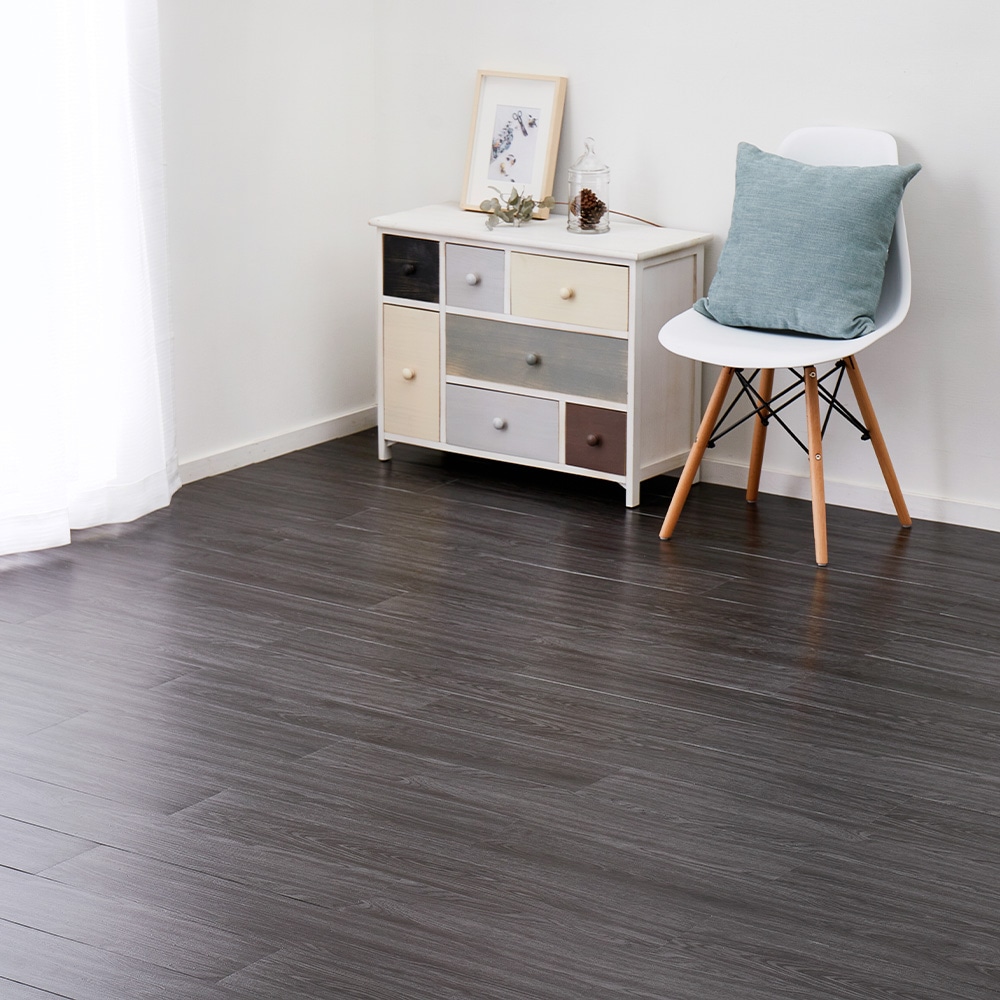 貼ってはがせる ウッド調フロアタイル  メーカー直送 ▼ 返品・キャンセル不可[他商品との同時購入不可]