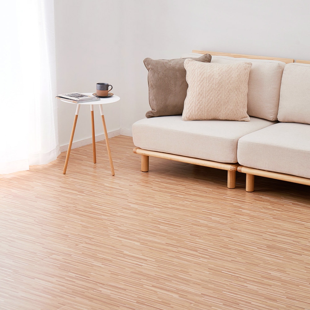 貼ってはがせる ウッド調フロアタイル  メーカー直送 ▼ 返品・キャンセル不可[他商品との同時購入不可]