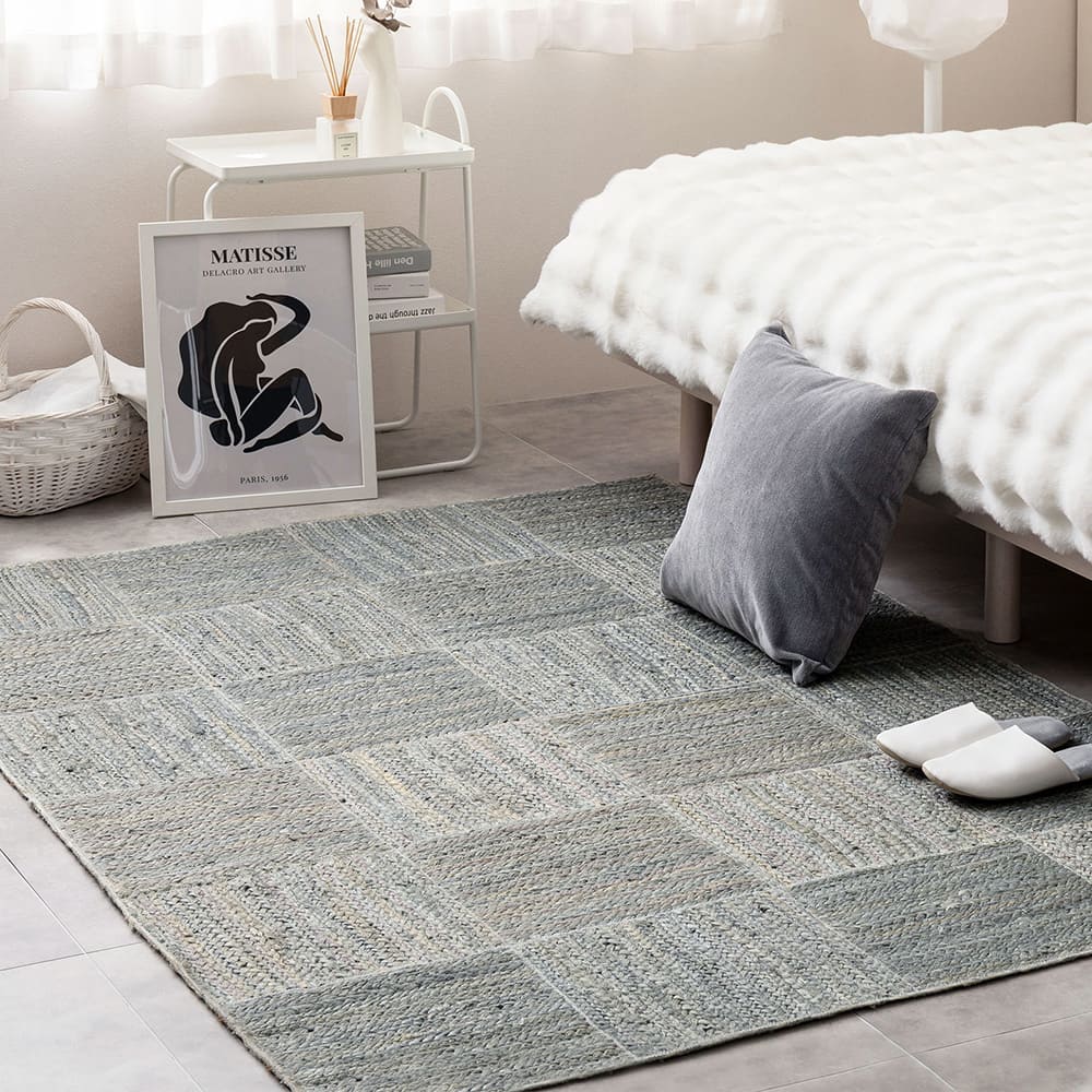 ジュートラグ トロン グレー 120×180 メーカー直送 ▼返品・キャンセル不可【他商品との同時購入】