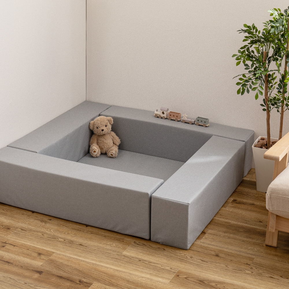 チョコキッズ キッズコーナー ライトグレー メーカー直送▼返品・キャンセル不可[他商品との同時購入不可]