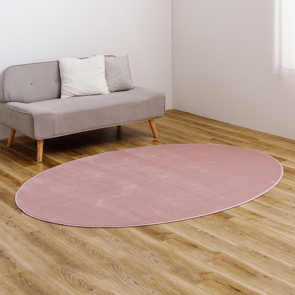 メレンゲタッチの洗えるコンパクトラグ  ピンク160x220  メーカー直送?返品・キャンセル不可[他商品との同時購入不可]