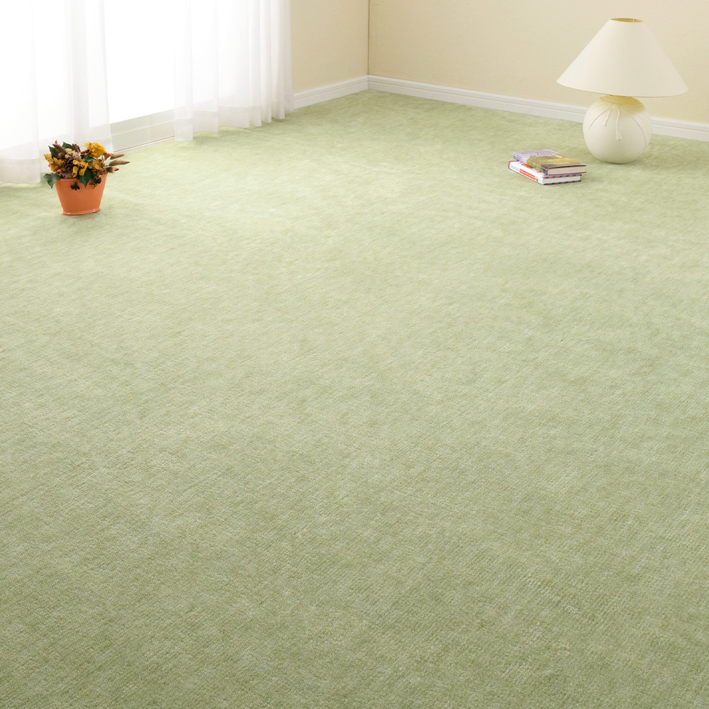 ペットにやさしい平織カーペット ラウム 255×340cm グリーン メーカー直送▼返品・キャンセル不可[他商品と同時購入不可]