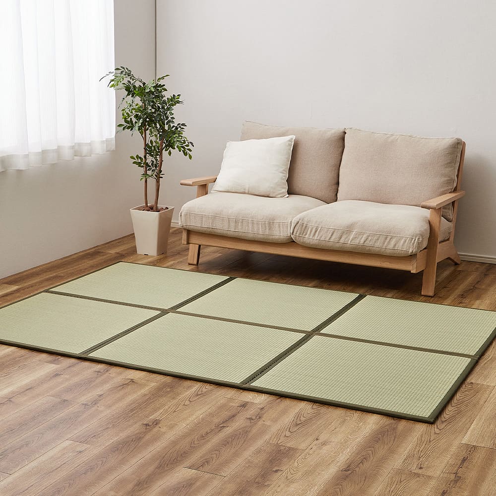 連結畳 置き畳 鎌倉 6面 150×225cm メーカー直送 ▼返品・キャンセル不可[他商品との同時購入不可]
