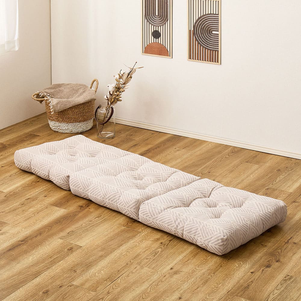 インド綿 ごろ寝クッション クラック 約50×150cm ホワイト メーカー直送 ▼返品・キャンセル不可【他商品との同時購入不可