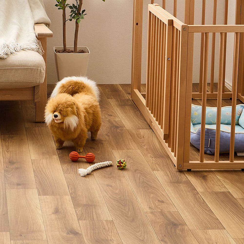 ペット対応 クッションフロア オーク 90×250 メーカー直送 ▼返品・キャンセル不可【他商品との同時購入】