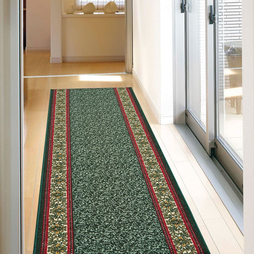 廊下敷きプリントマット ナタリア 67X340 GR メーカー直送 ▼返品・キャンセル不可【他商品との同時購入不可】