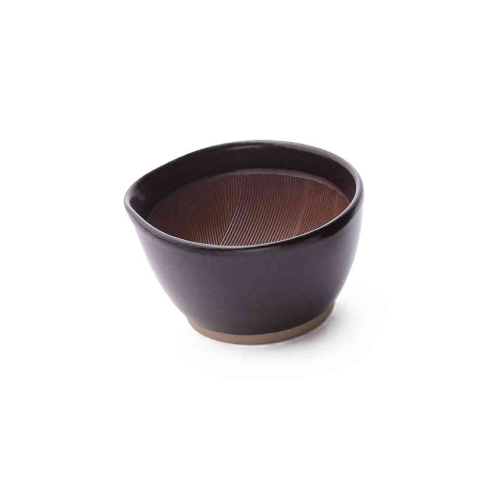 元重製陶所 楽すり鉢 小 黒マット 1個