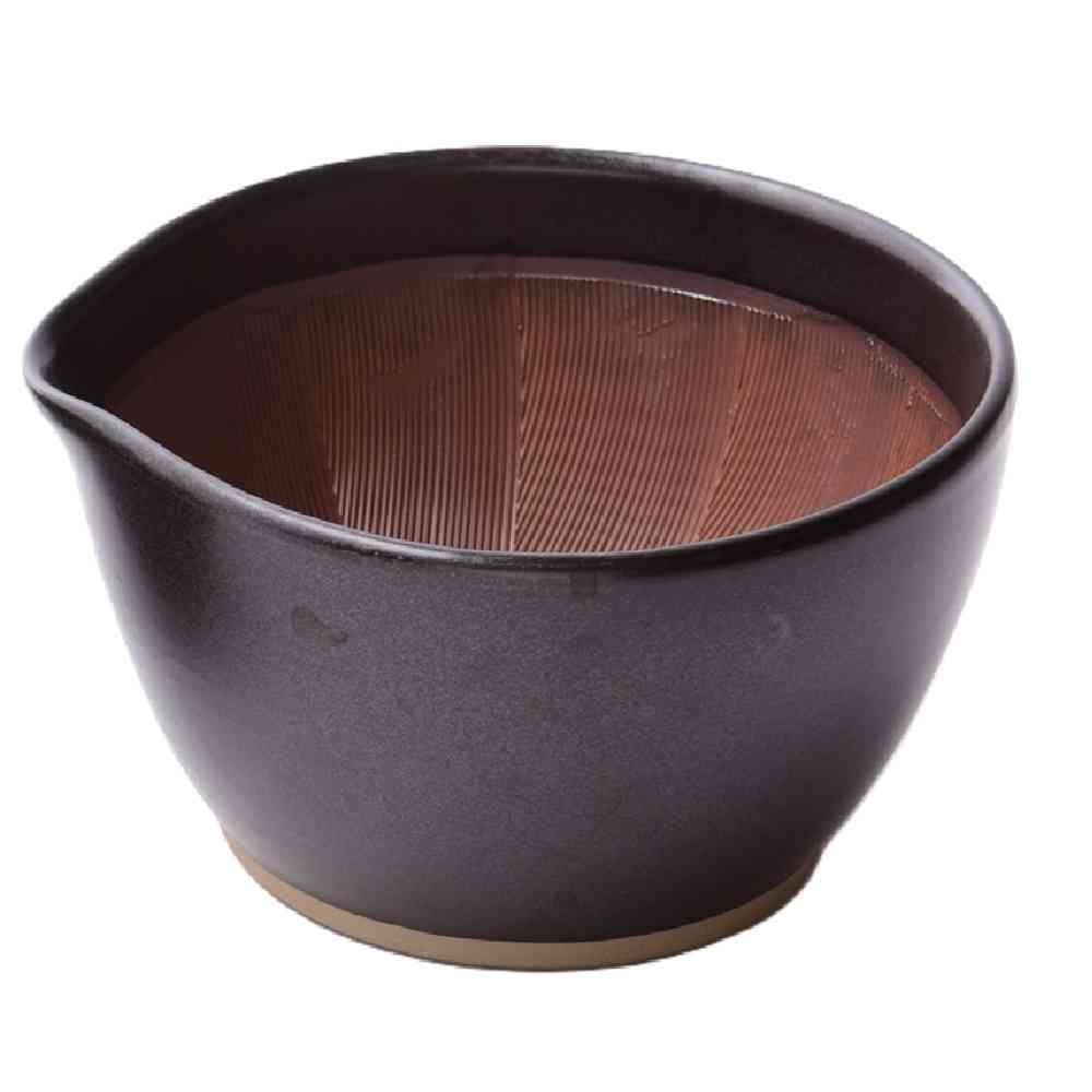 元重製陶所 楽すり鉢 大 黒マット 1個