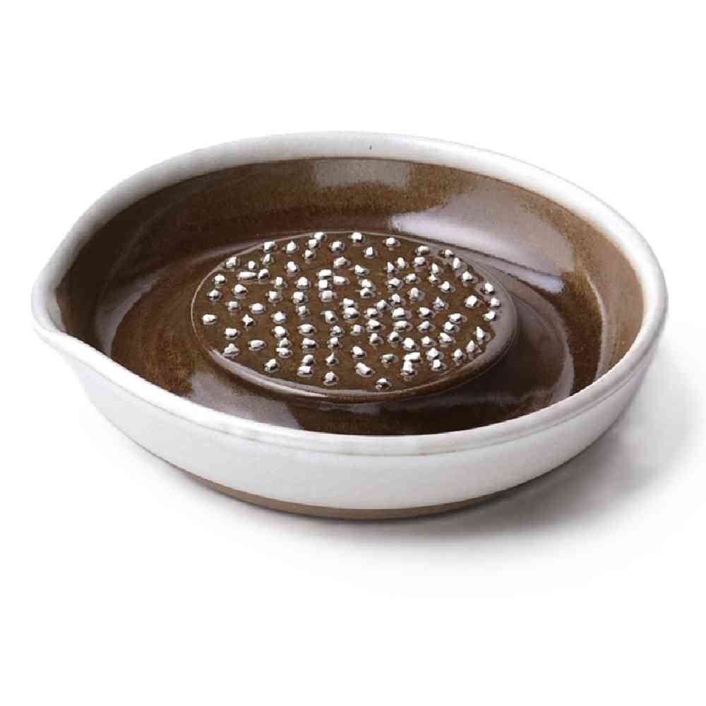 元重製陶所 楽おろし 大 白マット 1個