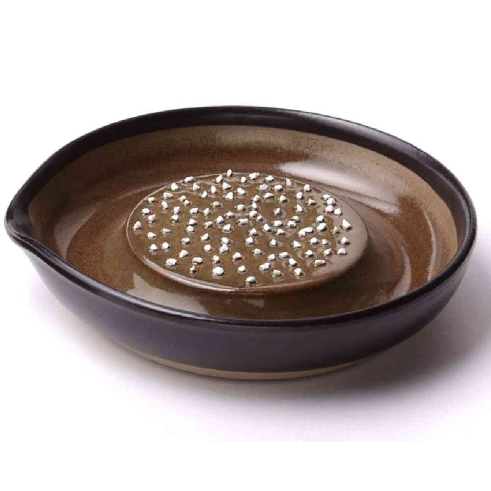 元重製陶所 楽おろし 大 黒マット 1個