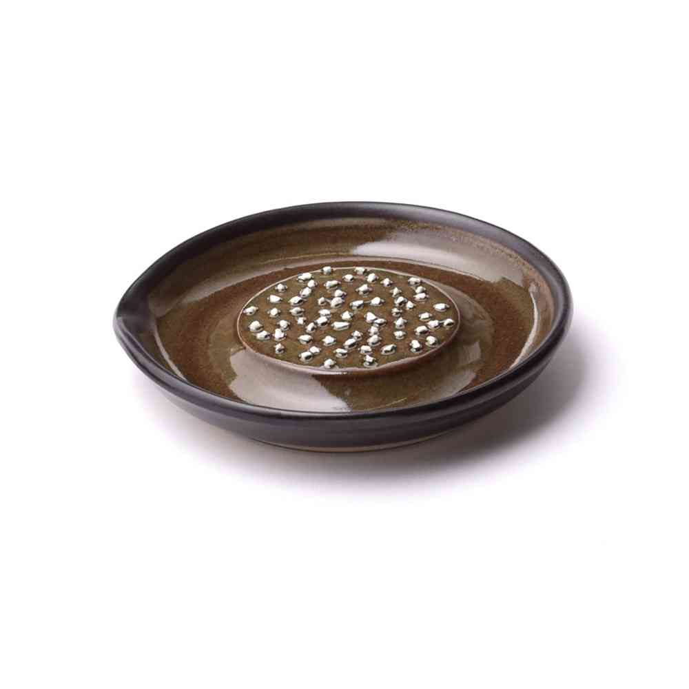 元重製陶所 楽おろし 中 黒マット 1個