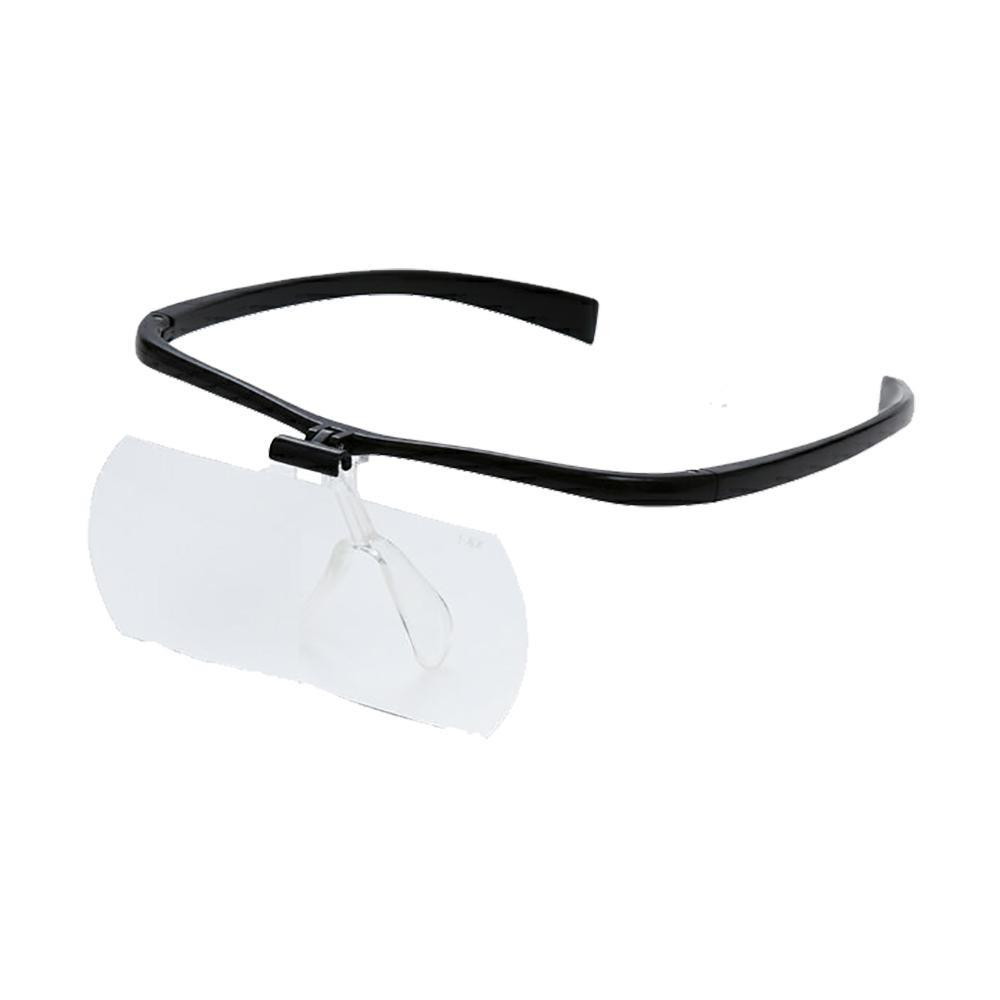 メガネルーペII HF-60F 2.3倍 ブラック 074021 【直送品】 返品・キャンセル・他商品と同時購入は不可