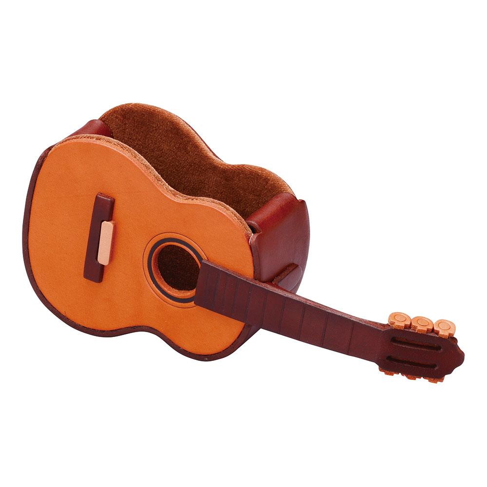 本革メガネスタンド ギター 094333 【直送品】 返品・キャンセル・他商品と同時購入は不可