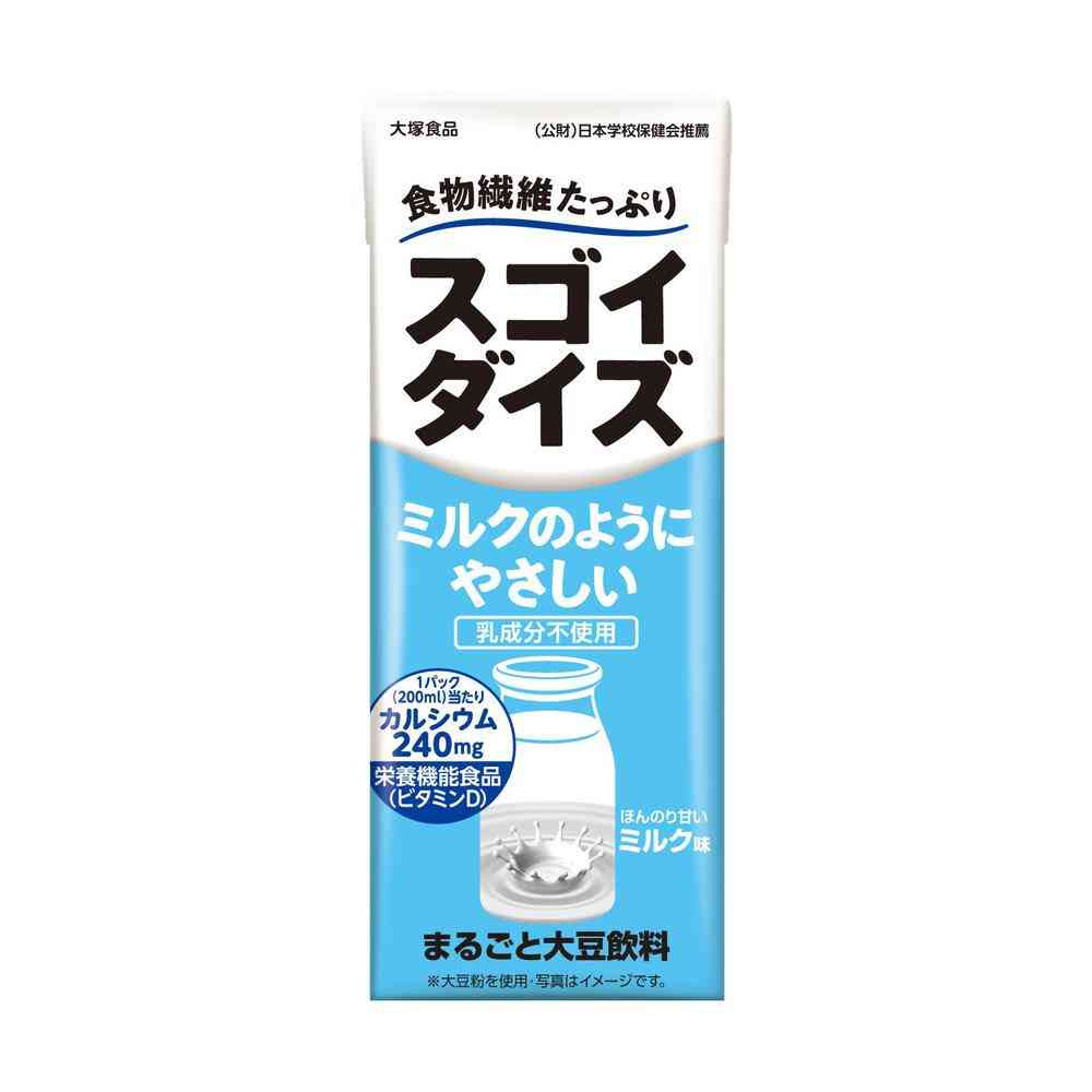 ◆大塚食品 スゴイダイズ ミルクのようにやさしい ミルク味 200ml   [12個セット]