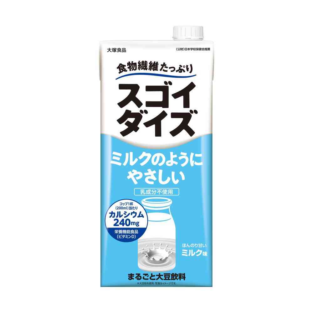 ◆大塚食品 スゴイダイズ ミルクのようにやさしい ミルク味 1000ml   [12個セット]