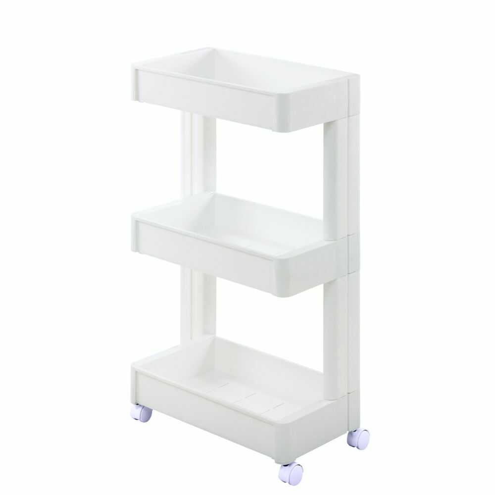 不動技研 スマートワゴンW250‐3段 ホワイト