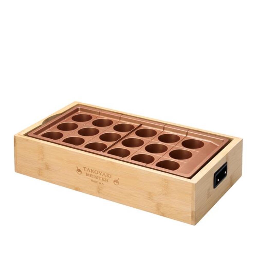 アピックス たこ焼きマイスター ATM-818 大玉 高火力 1200W 18穴 バンブー 1台