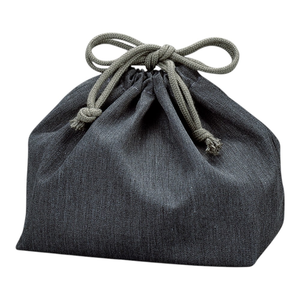 たつみや クレンゼ 抗菌巾着袋 グレー