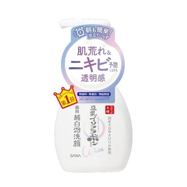 【医薬部外品】常盤薬品工業 サナ なめらか本舗 薬用純白泡洗顔  200ml