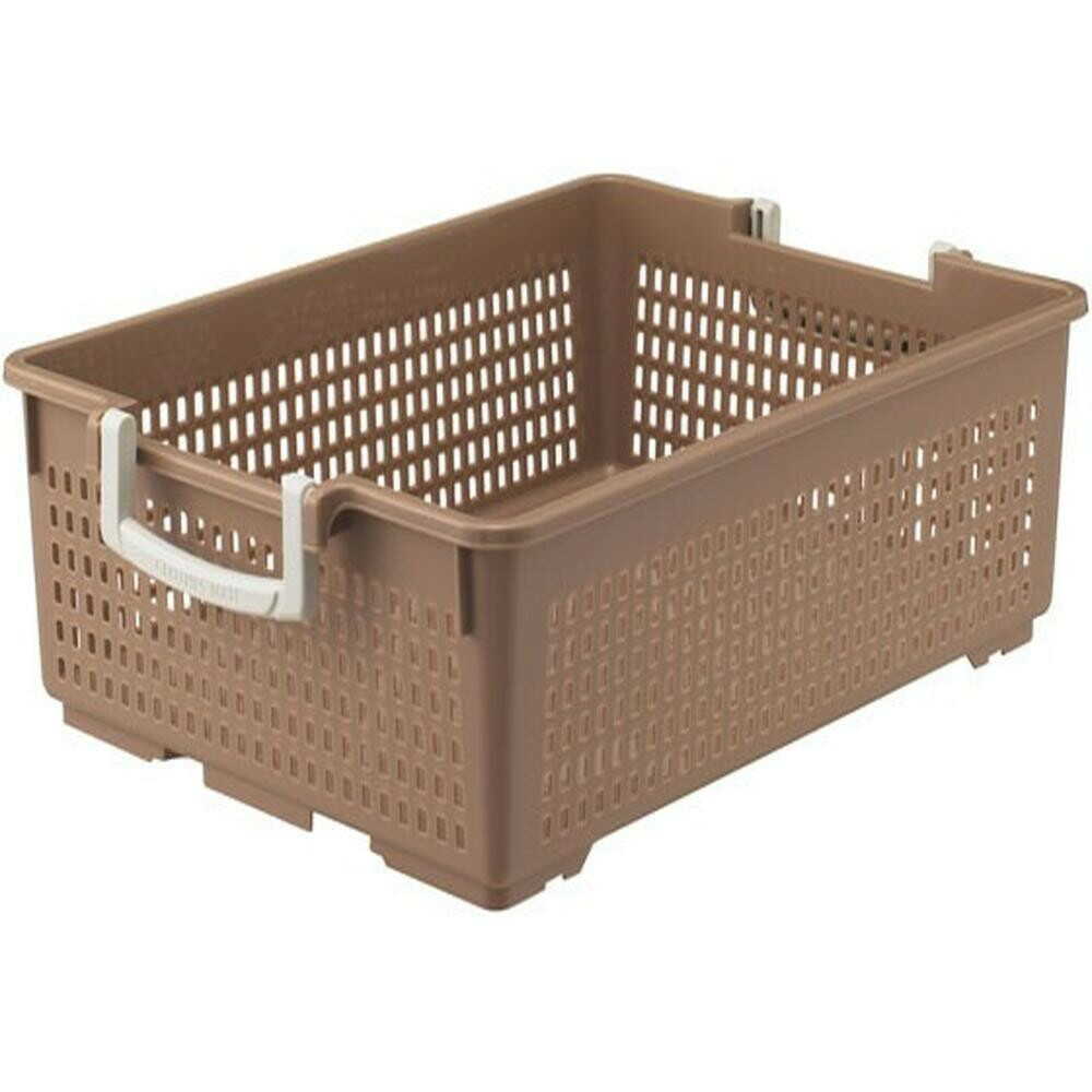 伊勢藤 フリーバスケット L  ベージュ