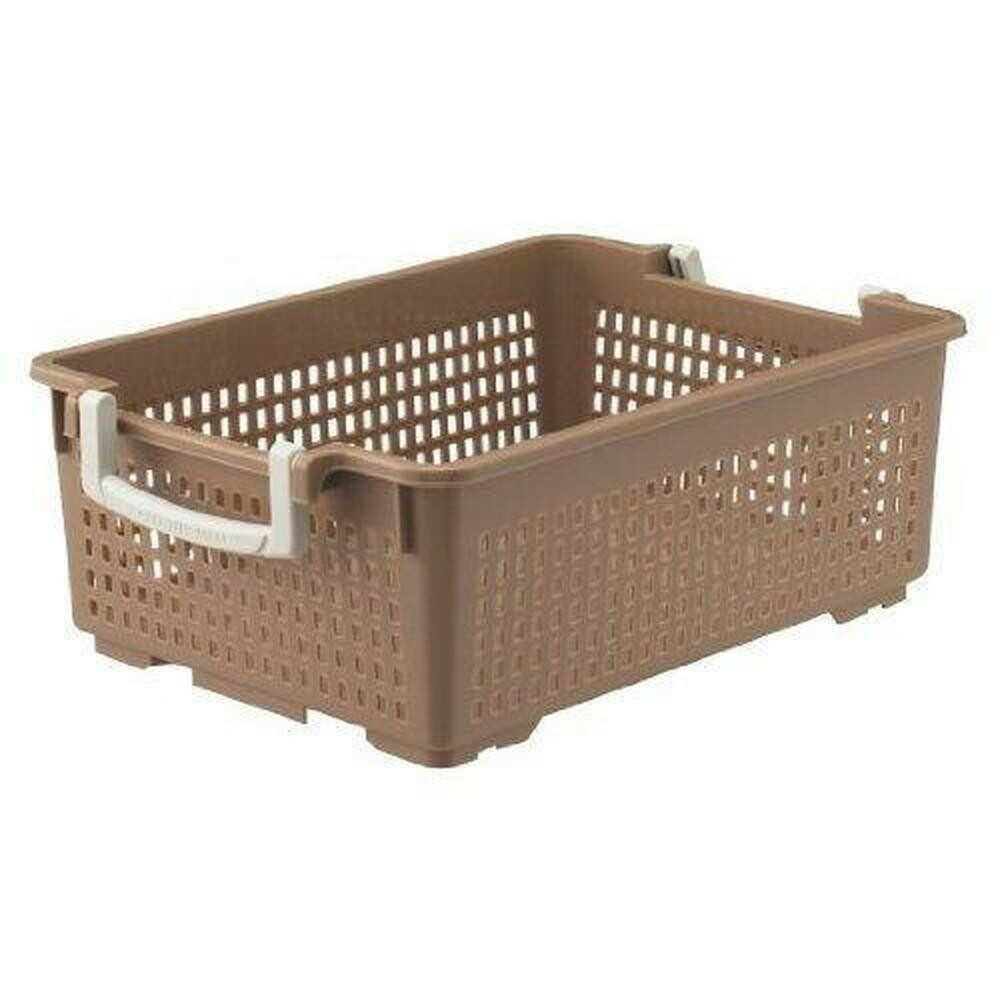 伊勢藤 フリーバスケット  M ベージュ