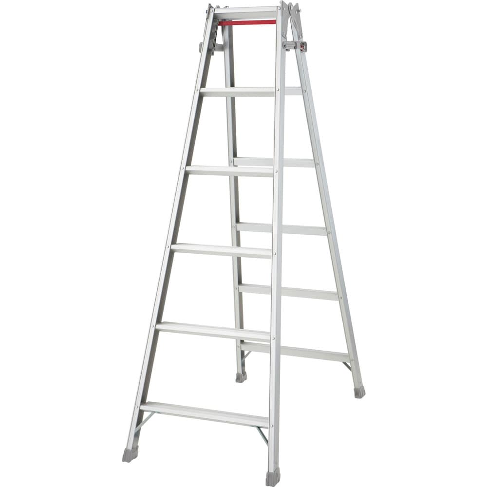 ハセガワ アルミはしご兼用脚立 標準タイプ ワンタッチバー 【直送品】 返品・キャンセル・他商品と同時購入は不可