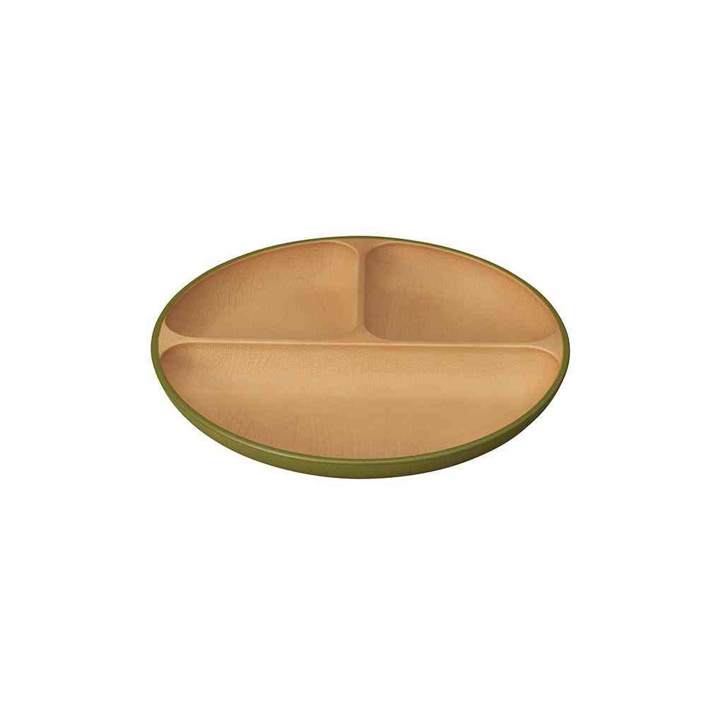 カノー EARTH COLOR 抗菌  ランチプレート オリーブ 1個