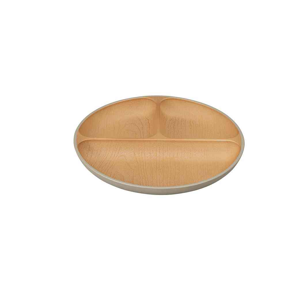 カノー EARTH COLOR 抗菌 ランチプレート グレー 1個