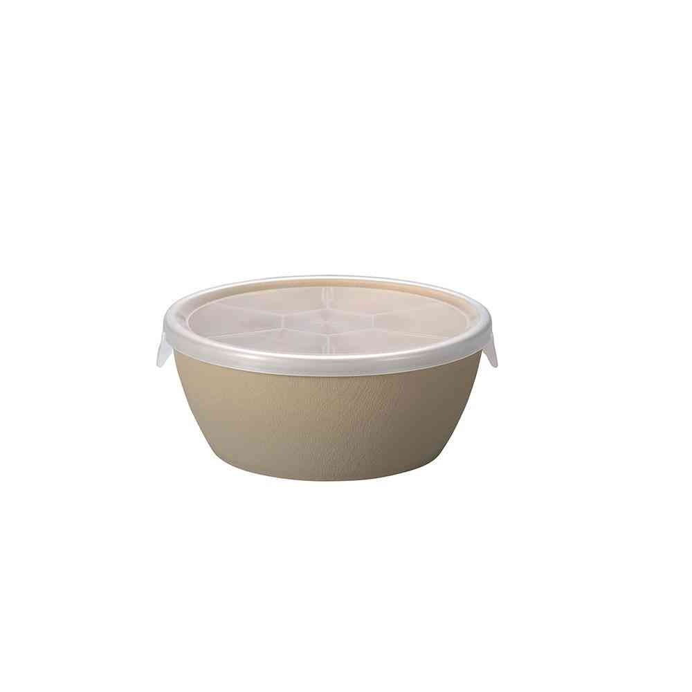 カノー EARTH COLOR 抗菌 ラップフリーボウル グレイ 1個