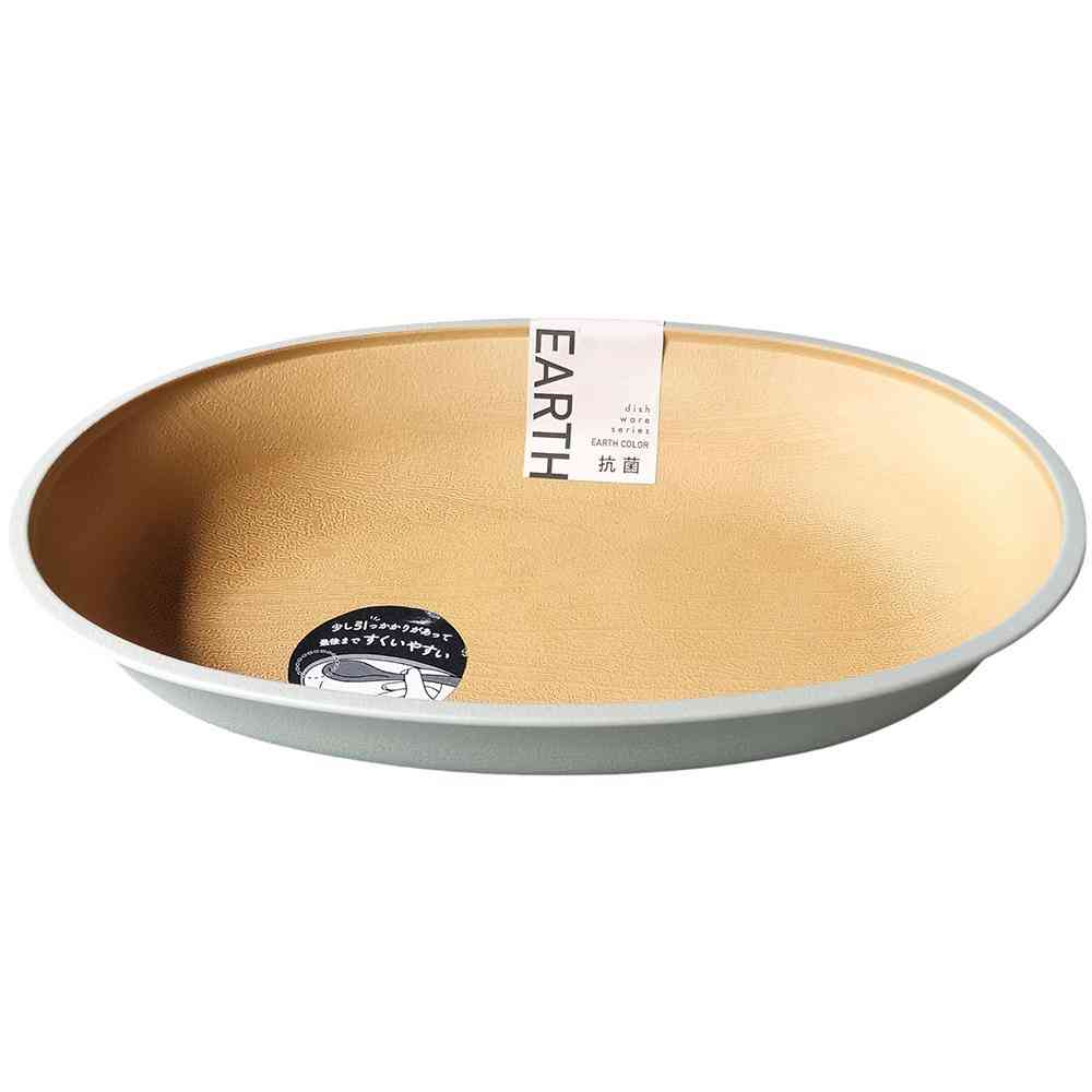 カノー EARTH COLOR 抗菌 すくえる小判ボウル グリーン 1個