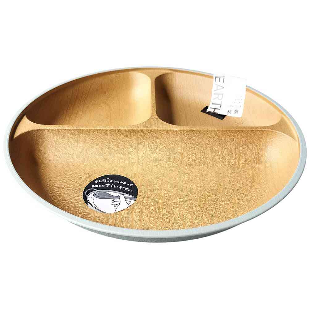 カノー EARTH COLOR 抗菌 すくえる丸ランチプレート グリーン 1個