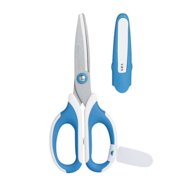 ソニック 学童はさみ メガサク 右手用 青