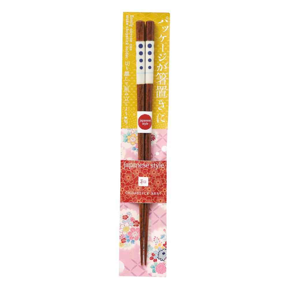 イシダ 箸 ジャパニーズスタイル 水玉 23cm 1膳