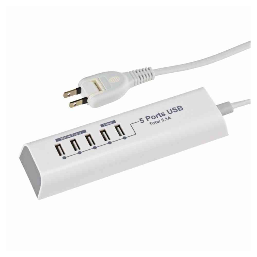 オーム電機　モバイル充電タップ　ＵＳＢ５口