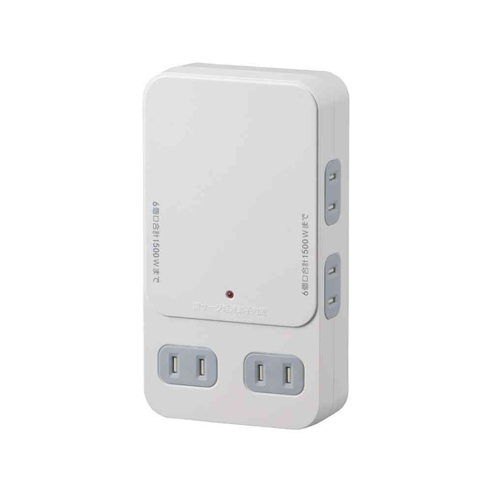 オーム電機　６口拡張コンセント