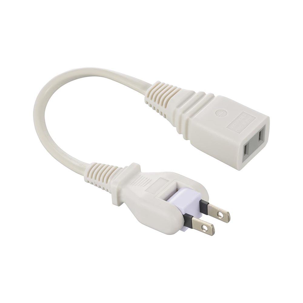 オーム電機 延長コード フリープラグ 15cm