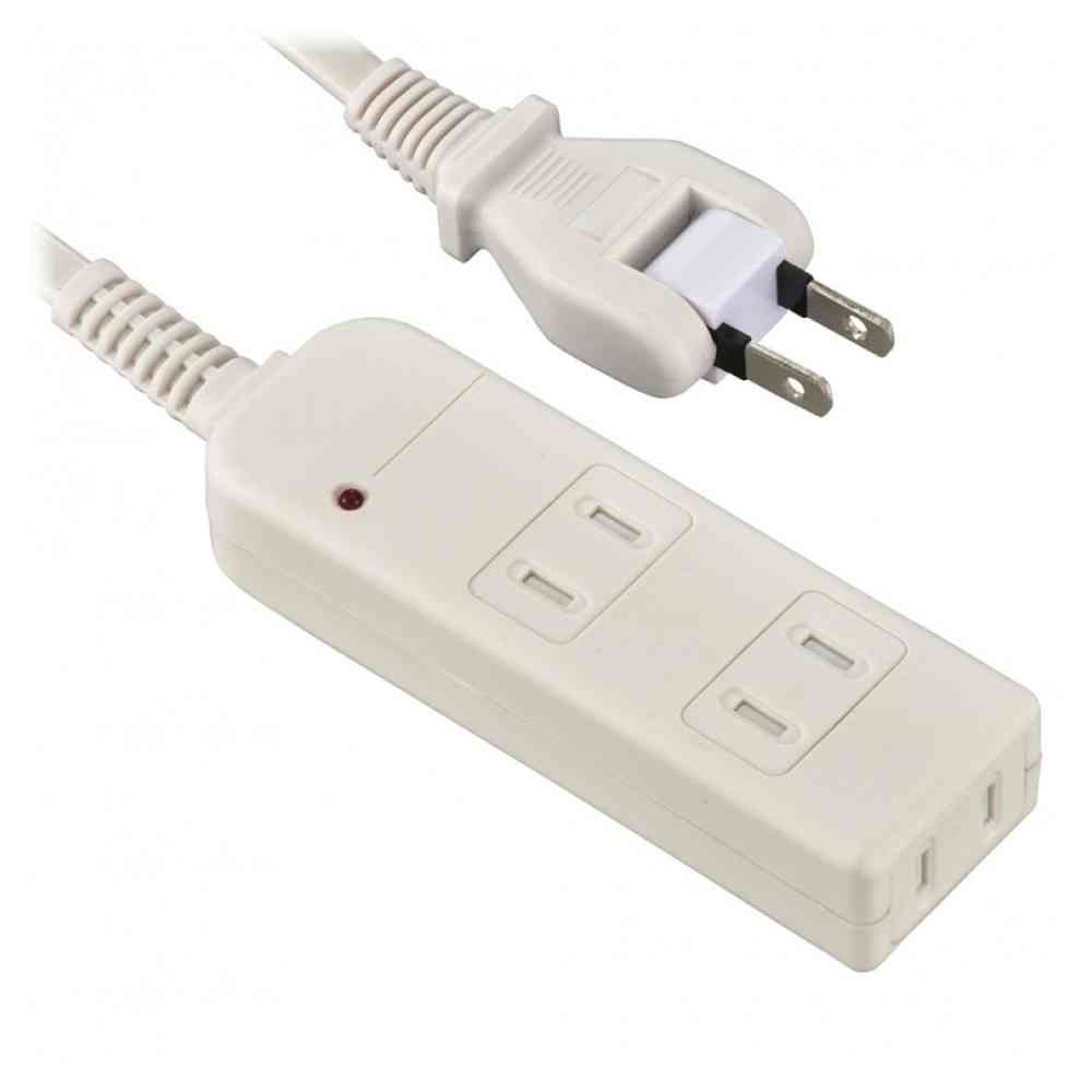 オーム電機　安全タップ雷ガード３口１０Ｍ