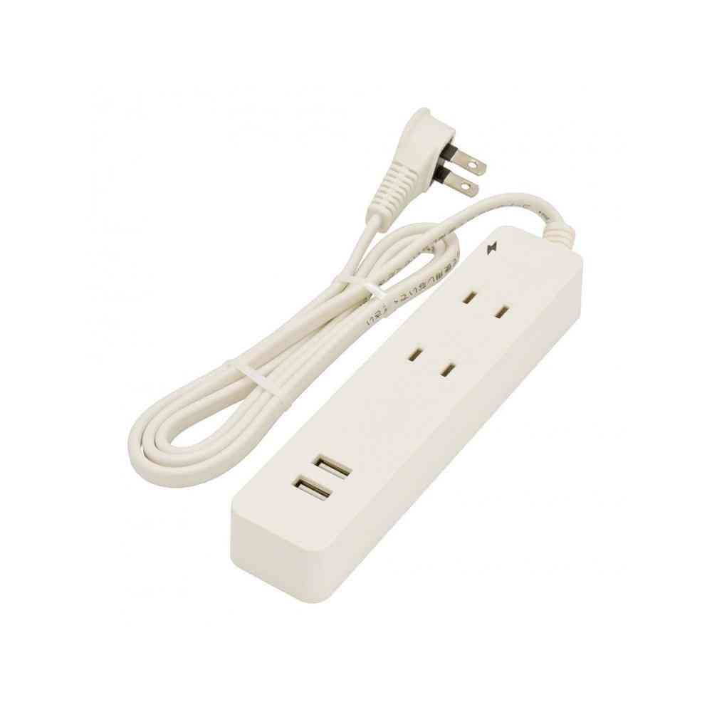 オーム電機　２口１Ｍ２ＵＳＢ付テーブルタップ