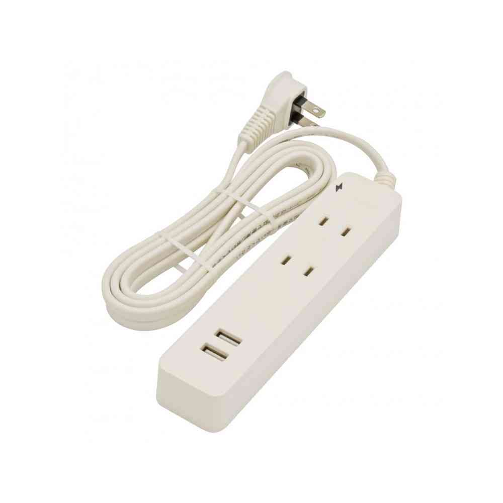 オーム電機　２口２Ｍ２ＵＳＢ付テーブルタップ